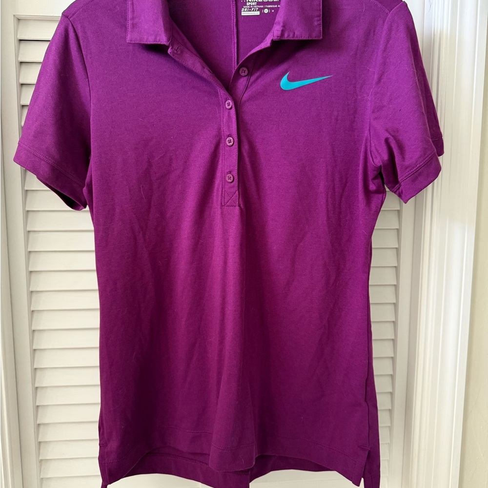Nike Women's Purple Polo Golf Shirt